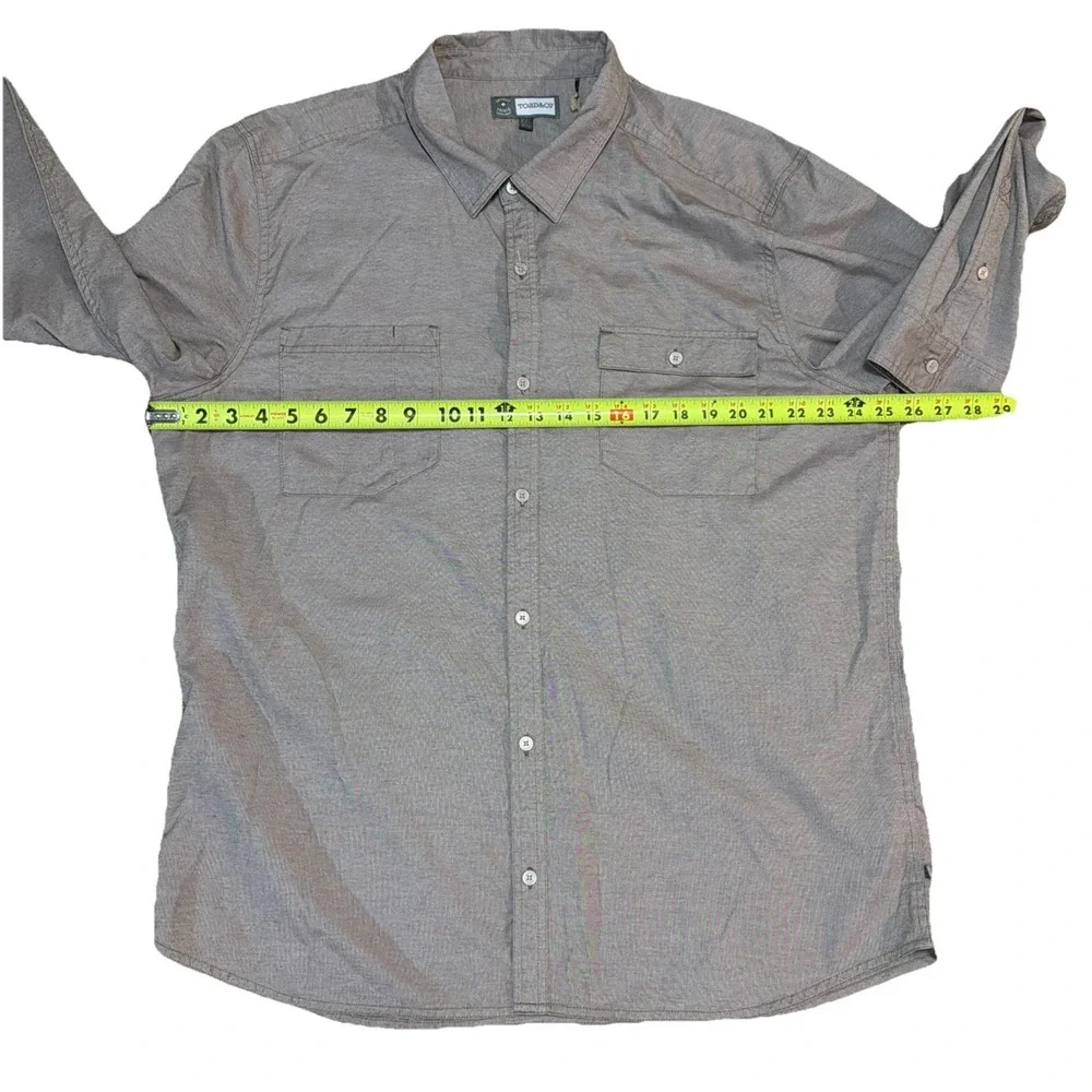 Toad And Co Men's 2XL Debug Riverbound Long‎ Sleeve Shirt + Insect Shield